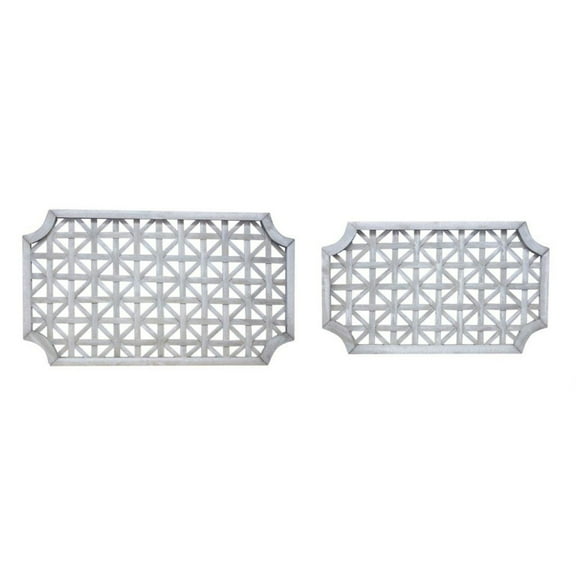 Home Decorative Wall Hanging (Set of 2) 27.25"L x 16"H, 33.25"L x 18.75"H Wood