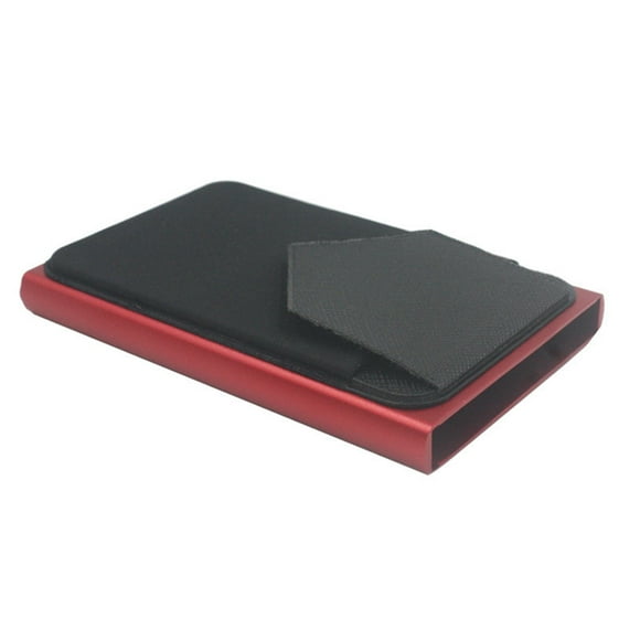 Yhmxh Closet Organizers and Storage Aluminum Automatic Card Push Box Belt Cover Anti-theft Bank Card RFID Card Box Item Storage