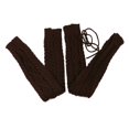 thumbnail image 1 of Calentadores de pierna alta hasta el muslo con lazo de punto de ganchillo de invierno para mujer con calcetines largos para botas con cordón, 1 of 5