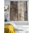 thumbnail image 4 of Sheer Curtains 63 Inches Long, Brown Ombre Light Filtering Window Curtains for Living Room/Bedroom, Modern Abstract Art Oil Painting Rod Pocket Voile Sheer Curtain Drapes, 52"W x 63"L, 2 Panels, 4 of 8