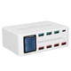thumbnail image 4 of Estación de carga USB multipuerto, WLX‑818D 100W 8 puertos Pantalla LCD Puerto de cargador Cargador USB inteligente Mejore su experiencia, 4 of 8