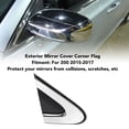 thumbnail image 3 of CUBIERTA DE ESPEJO EXTERIOR BANDERA DE ESQUINA ESPEJO DE ESQUINA CUBIERTA BANDERA BANDERA DESPEJO RETROVISOR EXTERIOR Deportivo Moldura Triangular Para 200 2015 A 2017 A 2017, 3 of 7