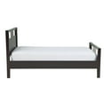 thumbnail image 4 of Fang Modern King Size Bed, Sleigh Headboard, Metal Bars, Espresso Brown, 4 of 5