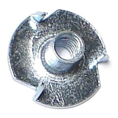 #10-24 Zinc Plated Steel Coarse Thread Pronged Tee Nuts TNS-056