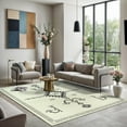 thumbnail image 3 of GLN Rugs Corum - Contemporary, Machine Washable Area Rug 6'6"x9'6" Moroccon Home Carpet, 3 of 9