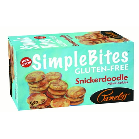 (2 Pack) Pamela's Simple Bites Mini Cookies, Snickerdoodle Mini, 7