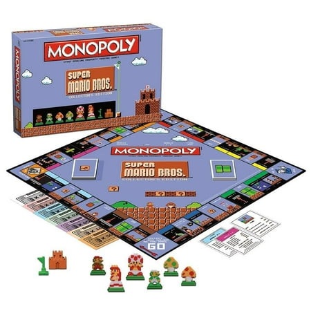 Super Mario Bros Monopoly Collector's Edition Board (Best Games Of Super Mario)