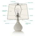 thumbnail image 3 of French Drump Lamp Shade, 12" to 14" Bottom Size Black, Gold 14", 3 of 5