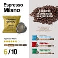thumbnail image 5 of Dongio Caffe Espresso Milano – Compatible with Lavazza Blue, Medium-Light Roast Double-Dose Espresso Capsules, 80 Count, 5 of 7