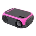 thumbnail image 2 of Mini proyector de video portátil LED con soporte para parlantes 1080P / TF / AV / USB, Rosa Baoblaze Mini proyector de video portátil, 2 of 8