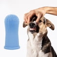 thumbnail image 5 of Fairnull Pet Teeth Sleeve Easy to Use Safety Ingredient Soft Bristles Elasticity Effective Remove Plaque Multicolor Silicone Material Pet Cleaning Sleeve Dog Supply, 5 of 10
