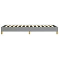thumbnail image 4 of vidaXL Bed Frame Light Grey 100x190 cm Twin Fabric, 4 of 6