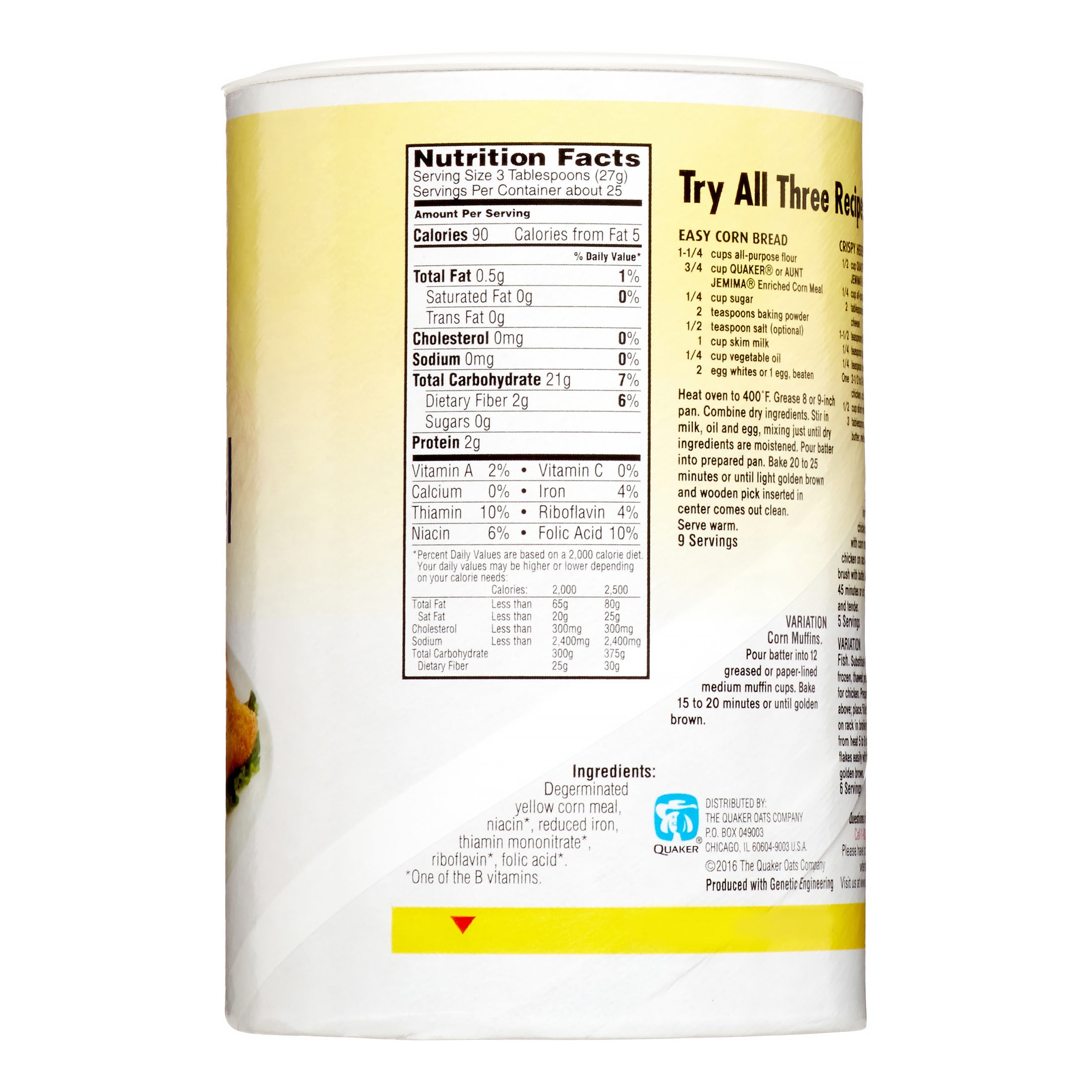 Quaker Oats Cornmeal Cornbread Recipe Bryont Rugs and Livings