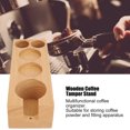 thumbnail image 4 of Coffee Tamper Base, Wooden Tamper Stand Beech High Hardness  for Coffee Bar, 4 of 8