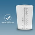 thumbnail image 3 of Plasti-Grad Triangular Polypropylene Graduated Beaker, Translucent, 1200 mL, 200 Ct, 3 of 4