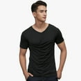 thumbnail image 5 of Mens Carrier Shirt V Neck Short Sleeve T-Shirts for Men Skin to Skin T-Shirt with Pocket, 5 of 5