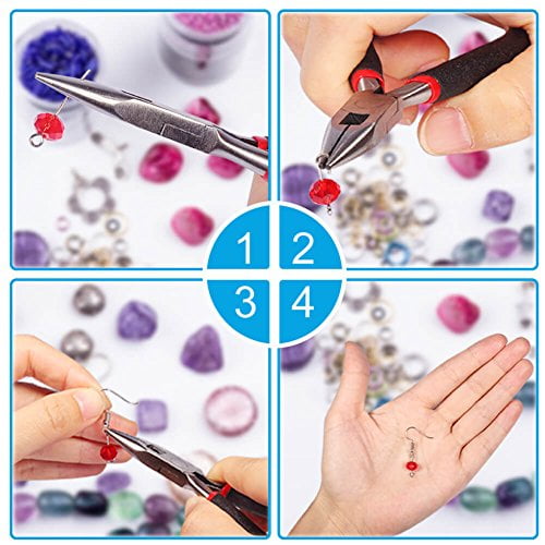 Jewelry Making Supplies Kit Paxcoo Jewelry Making Kit with Jewelry Making  Tools Jewelry Wires and Jewelry Findings for Jewelry Making Repair and  Beading