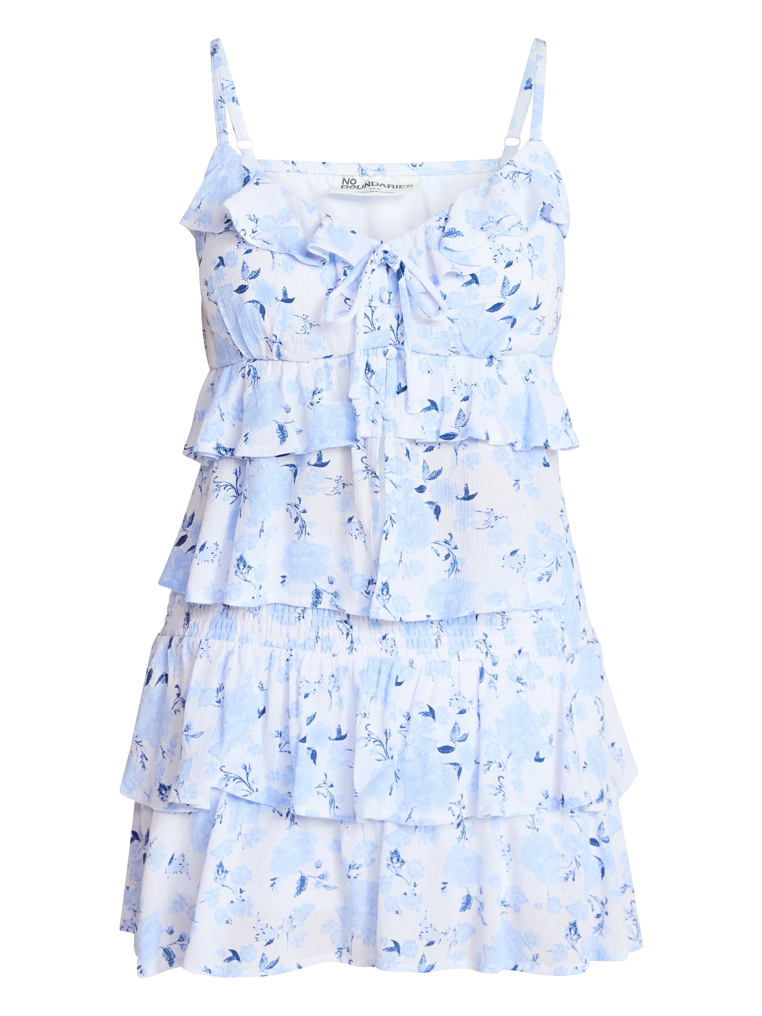 No Boundaries Ruffle Babydoll Cami and Flare Skort Set, 2-Piece, Women’s XXS-XXL