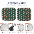 thumbnail image 6 of Wukai Mushroom House Print Windshield Sun Shade, Car Front Window Shades Sunshade Cover Sun Visor Shield Block Automotive Interior Protector Blocks UV Rays-Large, 6 of 6