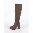thumbnail image 6 of Women's Slouchy Knee High Boots With Chunky Heel,Comfortable And Fashionable For Fall And Winter Wear For Women, 6 of 10