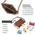 thumbnail image 4 of GAEKEAO Women’s Small Crossbody Bag Vegan Leather Shoulder Purse Adjustable Strap Compact Travel Handbag for Daily Use, 4 of 7