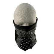 Zan Headgear Motley Neck Tube Solid Black