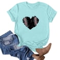 thumbnail image 1 of Blouse à Manches Courtes Imprimée Mode pour Femmes, T-Shirt Amusant à Col Rond, 1 of 3
