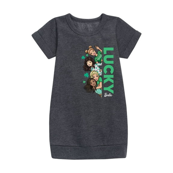 Barbie - Group Lucky - Toddler And Youth Girls Fleece Dress