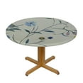 thumbnail image 3 of Nawypu Daisy Lavender Floral Tablecloth Round Table Cover, Watercolor Wildflowers Waterproof Table Cloth Cover, Round Tablecloth for Outdoor Picnic Camping and Indoor Kitchen Dining Party, 3 of 7