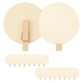 thumbnail image 5 of 50Pcs Round Wood Disc Clip For Kid Art Craft Wedding Decoration Scrapbook, 5 of 7