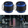 thumbnail image 4 of 2x Rings Exercise Resistance Ankle Weight Lifting Leg Hip Work Out Ankle Cuff Resistance Band for Turnhalle , Blue, 4 of 8