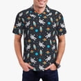 thumbnail image 1 of Balery Space Camisa Polo de Hombre con Estampado, de Manga Corta y Tejido Medio, Camisa Tipo Golf Polo-X-Large, 1 of 6