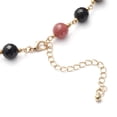 thumbnail image 3 of Multi Gemstone Multi Color Glass Resin Goldtone Station Necklace for Women Jewelry for Women Size 17.5-20.5" Birthday Christmas Gifts, 3 of 6