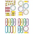 Eureka 'Telling Time' Bulletin Board Analog Clock Practice, 4pc, 17'' W