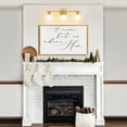 thumbnail image 6 of Modern Bathroom Light Fixtures, 3 Light Vanity Lights Over Mirror, Gold Wall Lamp with Clear Glass Shade for Living Room Cabinet Bedroom Porch, 6 of 8