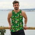 thumbnail image 6 of Gukieu Cat St Patrick's day Print Men's Quick Dry Fitness Vest, Round Neck Sleeveless Fitness Bodybuilding Top-3X-Large, 6 of 7