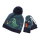 thumbnail image 1 of Gorro De Punto De Invierno Para Niños, Conjunto De Guantes, Dinosaurio De Dibujos Animados, Unicornio, Gorro Cálido De Punto Con Pompón, Regalos Para Niños Y Niñas matsuzay AP008000-02, 1 of 6