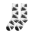 thumbnail image 5 of Crew Socks for Women Men Athletic - Vintage Train Pattern Soft Comfort Breathable Mid-Calf Sole Running Socks Womens Men, 5 of 7