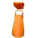 thumbnail image 4 of Delantal y gorro para niños, delantales infantiles con bolsillo para niños de 3 a 13 años, delantal de cocina Naranja M, 4 of 7
