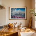 thumbnail image 3 of Docked at the Harbourfront 02 - Toronto Ontario Canada Photography Boat Harbor Scenic Cityscape Boardwalk Travel Poster Oak Framed Wall Art Print 5 x 7 inches, 3 of 6