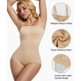 thumbnail image 4 of MANIFIQUE Strapless Shapewear for Women, Tummy Control Triangle Bodysuit Body Shaper Tank Top, 4 of 7