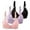 A-Black401, variant on 3PC Jamsmile Women Bra Front Side Buckle Lace Edge Mesh Without Steel Ring Seamless Sleep Bra Padded Comfort Everyday Bra