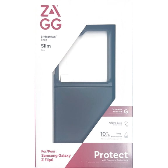 ZAGG Bridgetown Snap Magnetic Case For Samsung Galaxy Z Flip6, Black