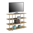 thumbnail image 2 of Pemberly Row 47" 4 Tier XL TV Stand in Off-white Light Oak, 2 of 4