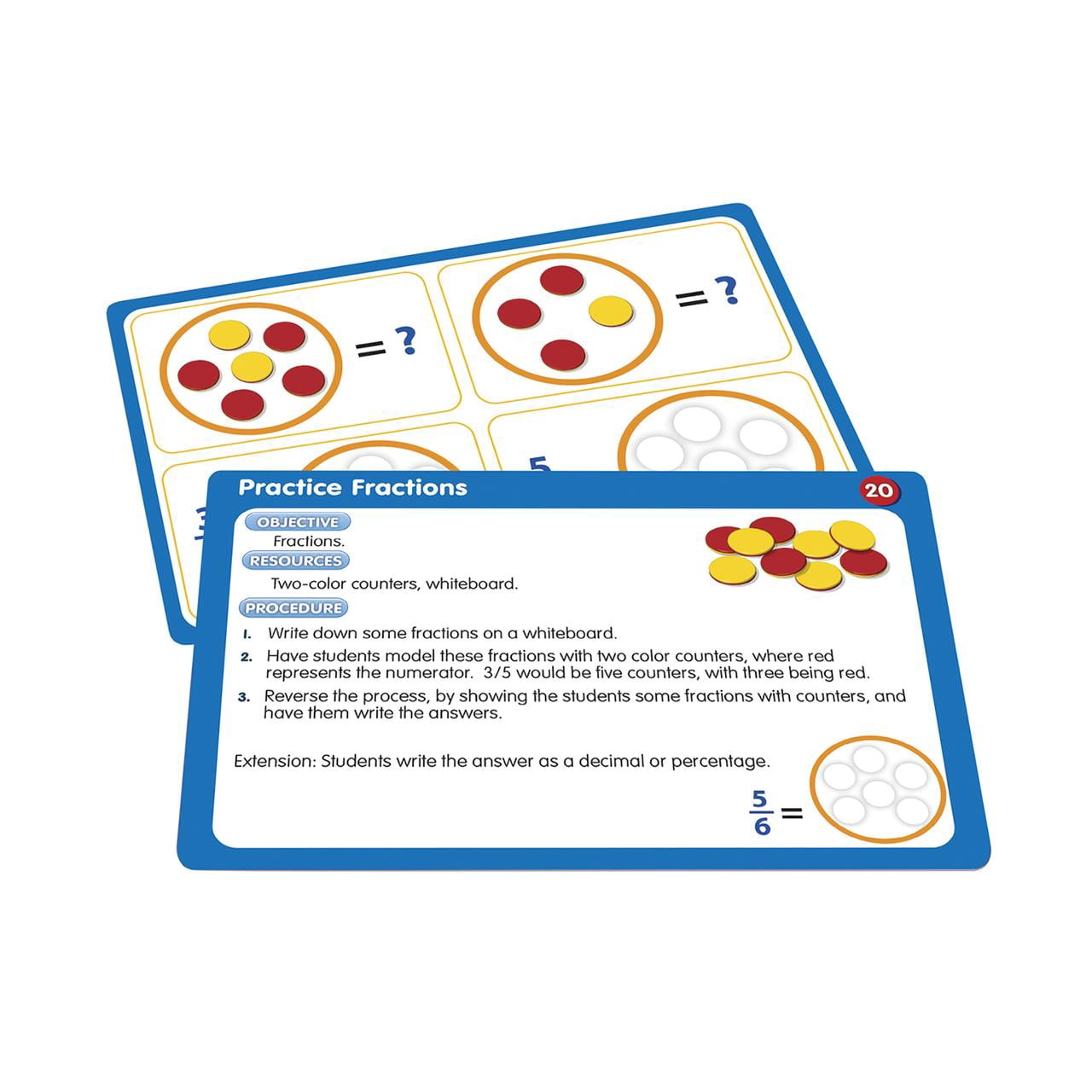 Junior Learning 50 Two-Color Counter Activities - Math Educational Activity