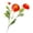 Red, variant on 3 Heads Flocked Peonies Artificial Flowers with 19.68" Long Stems, Velvet Real Touch Faux Peony Bouquet for Table Centerpieces Vases Home Wedding Party Decor (Red