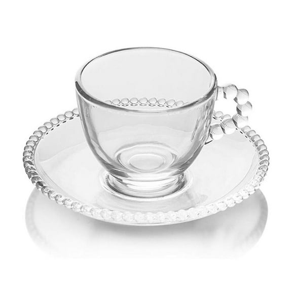 Tea and Espresso Cups, Bubble Design, Set of 6