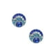 thumbnail image 3 of Juego de aretes y cadena con dije con forma de Delfin, plata mexicana ley .925, Azul, 3 of 5