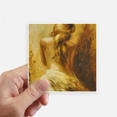thumbnail image 1 of Blonde Back Babe Girl Pretty Gal Sticker Square Waterproof Stickers Wallpaper Car Decal, 1 of 1