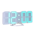 thumbnail image 1 of Reloj despertador LED RGB digital con control remoto inalámbrico 3D Pantalla de hora / tem Abanopi Temporizador, 1 of 5